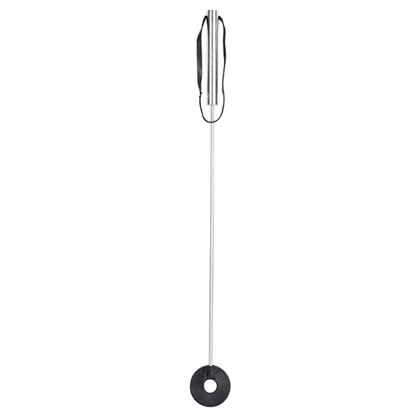 Стек Sitabella металлический с круглым кожаным наконечником, черный (FF0045-23)