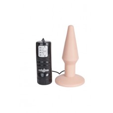 Анальная пробка средняя Pure Butt Plug с вибрацией телесная (GP-15-05-21-BCD)